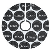 円ビジネス用ロゴカスタムパターンの追加 ブラッシュドポリエステルツリースカート (正面)