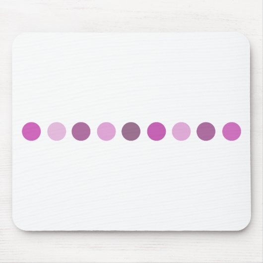 円ピンク マウスパッド (正面)