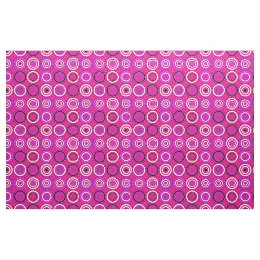 円ファンキーピンク ファブリック (ファットクウォーター)