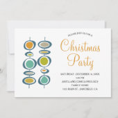 円ファンキー中世紀のクリスマス休暇 招待状 (正面)