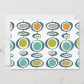 円ファンキー中世紀のクリスマス休暇 招待状 (裏面)