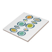 円ファンキー中世紀半モダンカラフルレトロ タイル (側面)