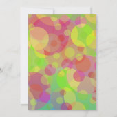 円ファンキー抽象芸術アモダンート 招待状 (裏面)