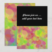 円ファンキー抽象芸術アモダンート 招待状 (正面/裏面)
