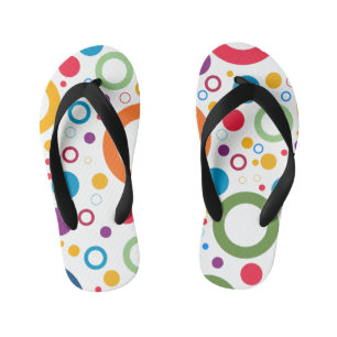 円フリッカラフルプフロップ キッズビーチサンダル