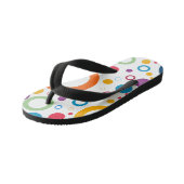 円フリッカラフルプフロップ キッズビーチサンダル (アングル)