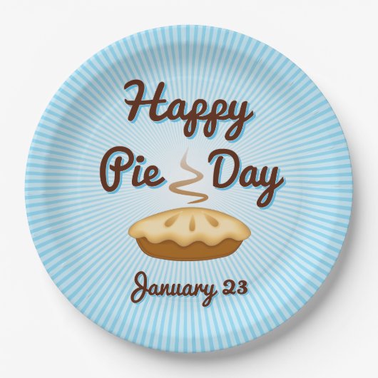 円プレート（1月23日） ペーパープレート (正面)