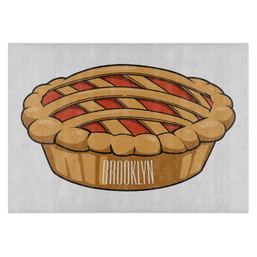 円マンガイラストレーション カッティングボード (正面)