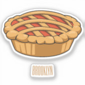 円マンガイラストレーション シール (正面)