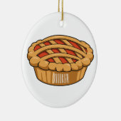 円マンガイラストレーション セラミックオーナメント (右)