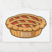 円マンガイラストレーション フードラベル (シングルラベル)