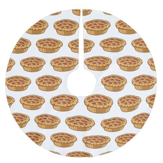 円マンガイラストレーション ブラッシュドポリエステルツリースカート (正面)