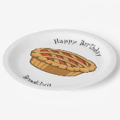 円マンガイラストレーション ペーパープレート (アングル)