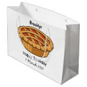 円マンガイラストレーション ラージペーパーバッグ (裏面アングル)