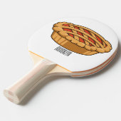 円マンガイラストレーション 卓球ラケット (正面アングル)