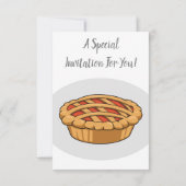 円マンガイラストレーション 招待状 (裏面)