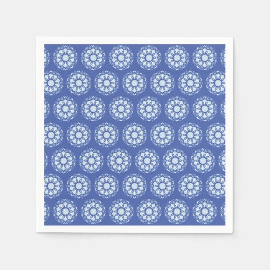 円マンダラパターン スタンダードカクテルナプキン (正面)