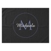 円ミニマルモノグラモダンムのイニシャル名 テーブルクロス (正面(横))