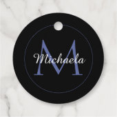 円ミニマルモノグラモダンムのイニシャル名 フェイバータグ (裏面)