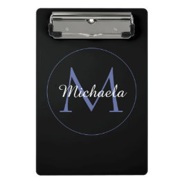 円ミニマルモノグラモダンムのイニシャル名 ミニクリップボード