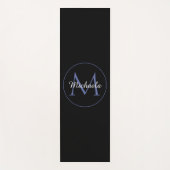 円ミニマルモノグラモダンムのイニシャル名 ヨガマット (正面)