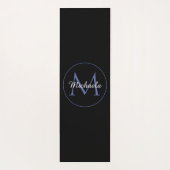 円ミニマルモノグラモダンムのイニシャル名 ヨガマット (裏面)