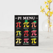 円メニュおもしろいーPi Day Pi 3.14数学先生Pi Symb カード (黄色い花)