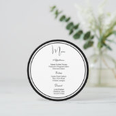 円メニューカード メニュー (スタンド正面)