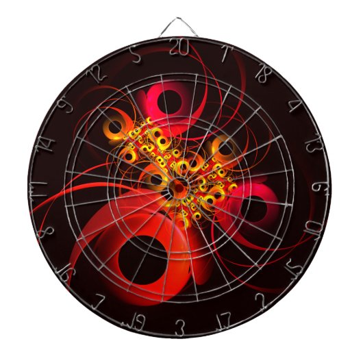 円モダンカラフル抽象芸術のパターン#08 ダーツボード (正面)