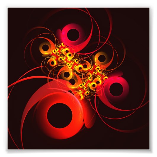 円モダンカラフル抽象芸術のパターン#08 フォトプリント            (正面)