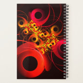 円モダンカラフル抽象芸術のパターン#08 プランナー手帳 (裏面)