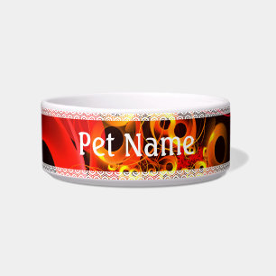 円モダンカラフル抽象芸術のパターン#08 ボウル