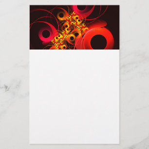 円モダンカラフル抽象芸術のパターン#08 便箋