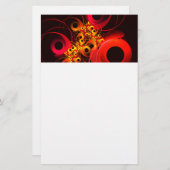 円モダンカラフル抽象芸術のパターン#08 便箋 (正面/裏面)