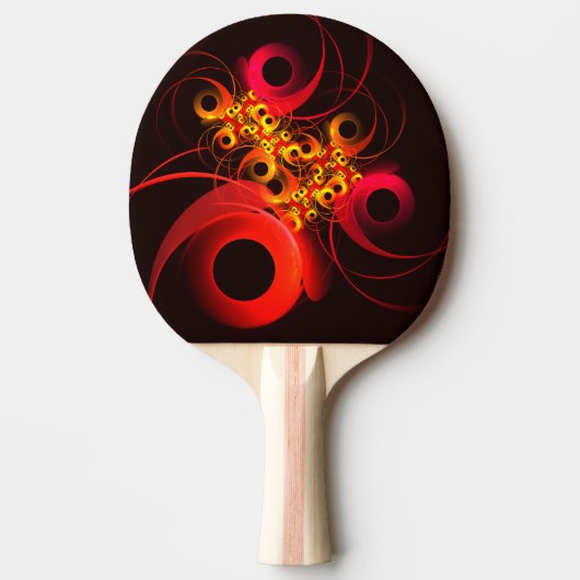 円モダンカラフル抽象芸術のパターン#08 卓球ラケット (正面)