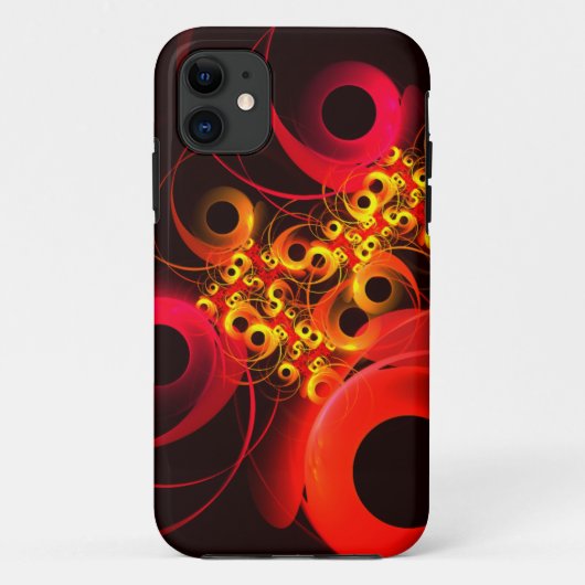 円モダンカラフル抽象芸術のパターン#08 Case-Mate iPhoneケース (裏面)