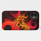 円モダンカラフル抽象芸術のパターン#08 Case-Mate iPhoneケース (裏面(横))