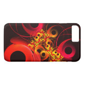 円モダンカラフル抽象芸術のパターン#08 Case-Mate iPhoneケース (裏面(横))
