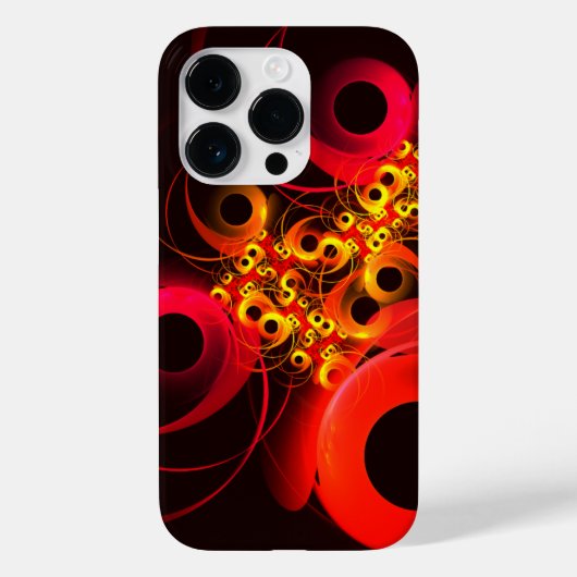 円モダンカラフル抽象芸術のパターン#08 Case-Mate iPhoneケース (裏面)