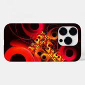 円モダンカラフル抽象芸術のパターン#08 Case-Mate iPhoneケース (裏面 (横))