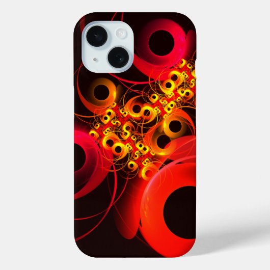 円モダンカラフル抽象芸術のパターン#08 Case-Mate iPhoneケース (裏面)