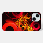 円モダンカラフル抽象芸術のパターン#08 Case-Mate iPhoneケース (裏面 (横))