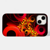 円モダンカラフル抽象芸術のパターン#08 Case-Mate iPhoneケース (裏面 (横))