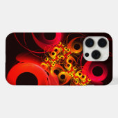 円モダンカラフル抽象芸術のパターン#08 iPhoneケース (裏面横)