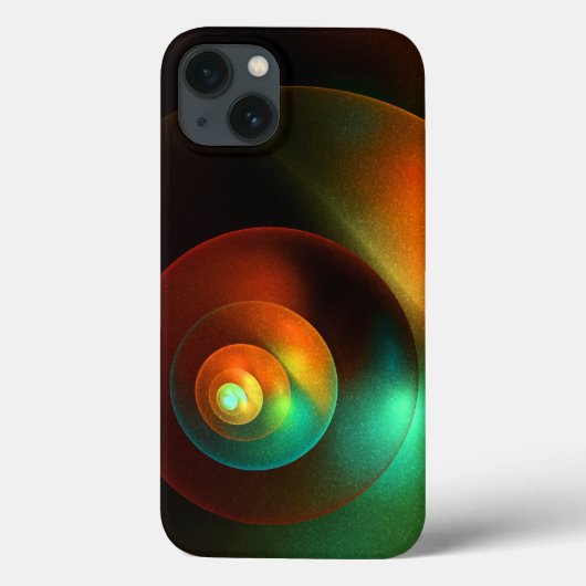 円モダンカラフル抽象芸術のパターン#18 Case-Mate iPhoneケース (裏面)