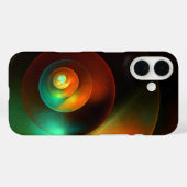 円モダンカラフル抽象芸術のパターン#18 Case-Mate iPhoneケース (裏面 (横))