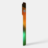 円モダンカラフル抽象芸術のパターン#18 iPhoneケース (左側面)