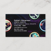 円モダン丸詳細車の 名刺 (裏面)