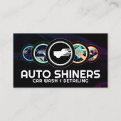 円モダン丸詳細車の 名刺 (正面)