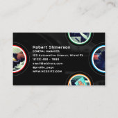 円モダン丸詳細車の 名刺 (裏面)